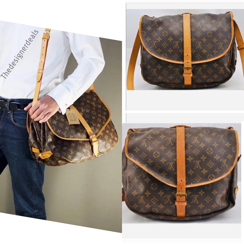 ❤️😳❤️ Louis Vuitton Saumur 35 Crossbody Messager Unisex Bag